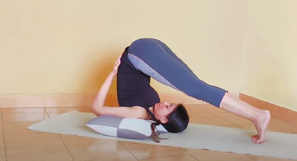 Yoga nidra meditation quamation pose